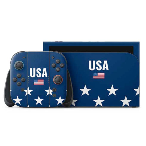 USA Flag Stars Nintendo Switch 2 (2025) with Joy-Con Skin